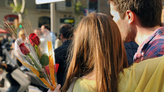 Diada de Sant Jordi a Barcelona